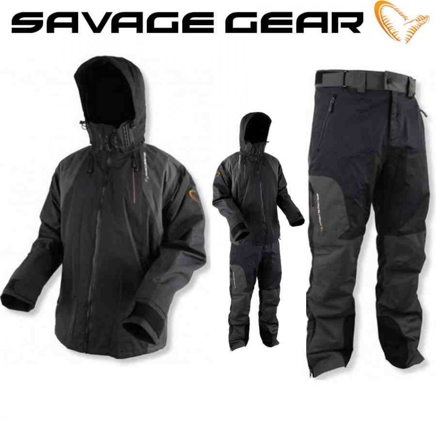 SavageGear Black Savage kelnės ir striukė